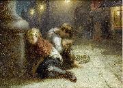 Augustus Saint-Gaudens, Fatigued Minstrels